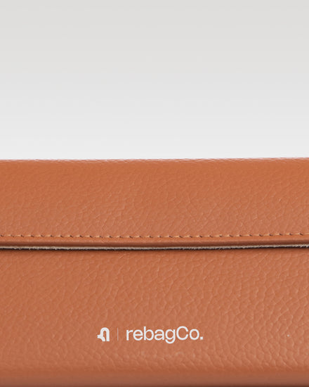 Vault Eyewear Case in brown – back view